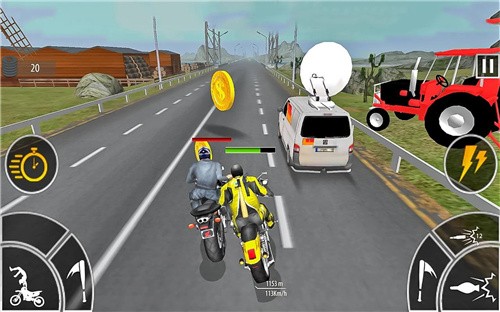 摩托车攻击赛3D游戏截图-1
