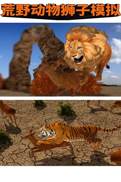 荒野动物狮子模拟游戏截图-2