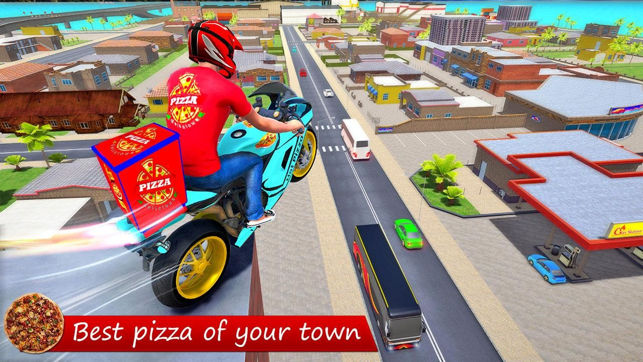 披萨自行车游戏截图-2