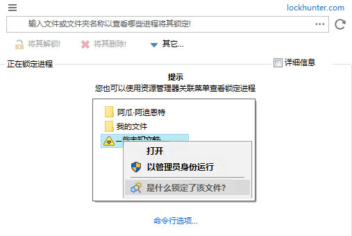 LockHunter(解锁猎人)软件截图-1