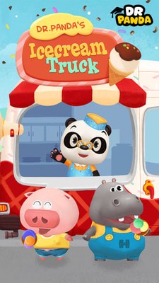 熊猫博士冰淇淋车游戏截图-1