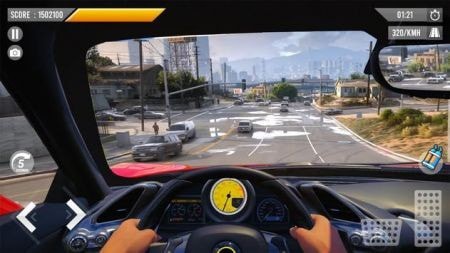 开放世界汽车驾驶模拟游戏截图-3