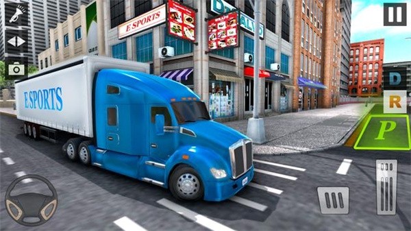 Euro Truck Driving Simulator(城市运输卡车停车场)游戏截图-4