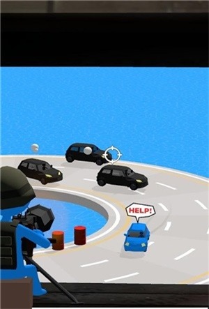 Car Chase Escape(掩护小蓝车最新版)游戏截图-2