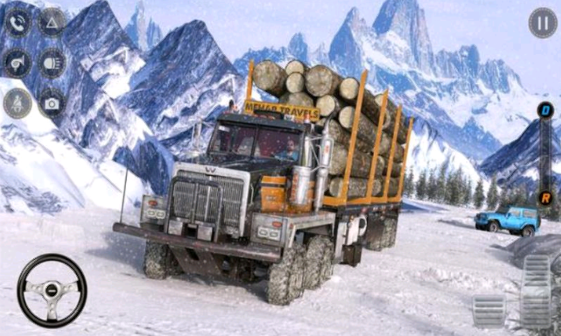 卡车雪地驾驶游戏截图-2