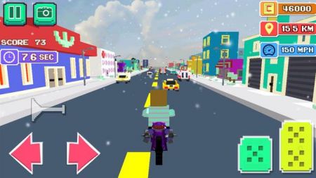 方块摩托骑手Blocky Moto Rider游戏截图-3