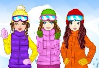 三姐妹滑雪