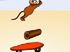 小猴玩滑板