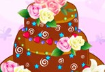 浪漫玫瑰婚礼蛋糕
