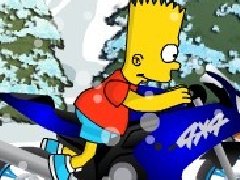 辛普森雪地骑摩托