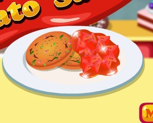 香草番茄煎肉饼