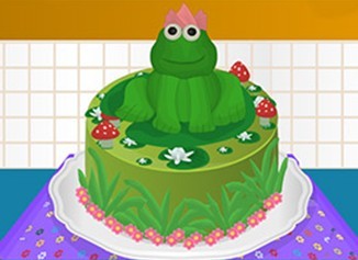 制作青蛙蛋糕