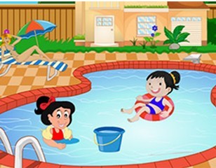 装饰儿童游泳池