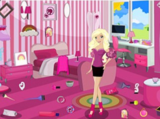 芭比娃娃清理房间