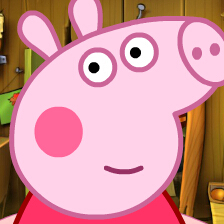 粉红小猪看眼睛