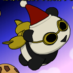 熊猫飞翔圣诞版